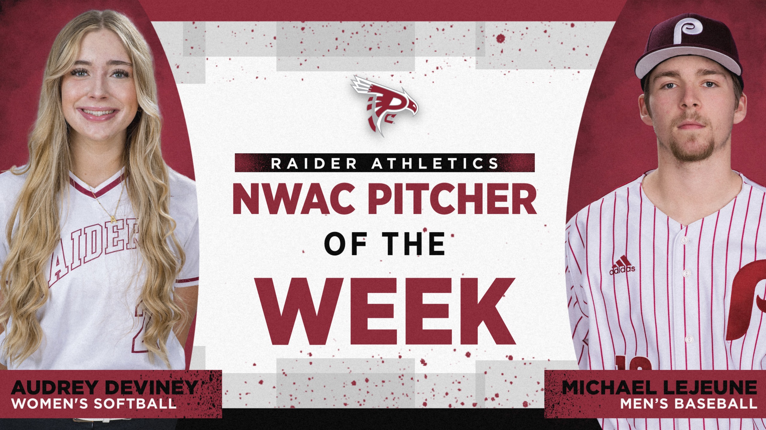 Deviney and LeJeune Earn Consecutive NWAC Pitcher of the Week Honors